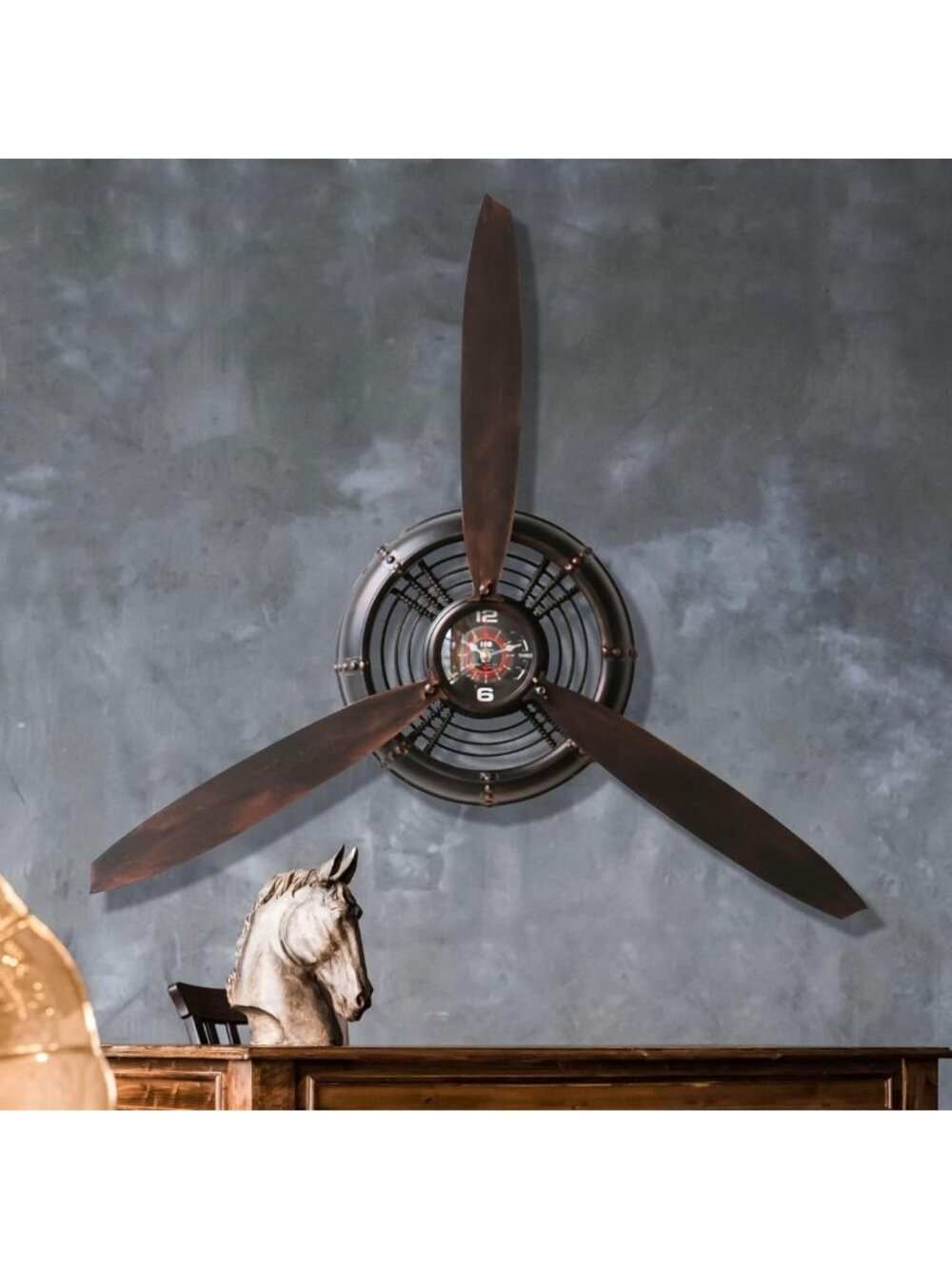 Aviation Propeller Wall Art Decor | Metal Sculptures for Home & Pilot Gifts